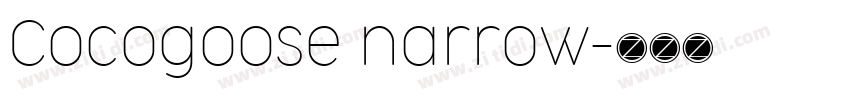 Cocogoose narrow字体转换